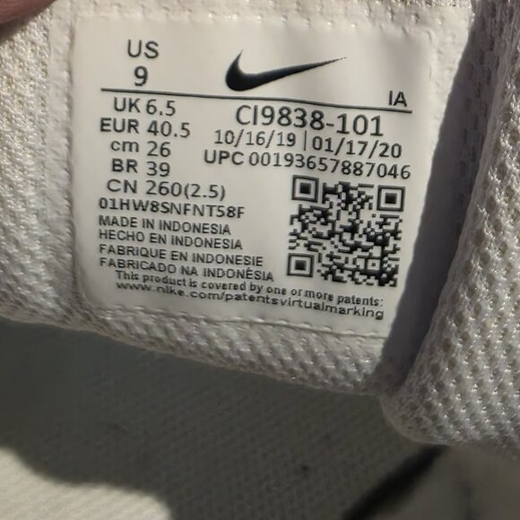 Nike Court Air Max Vapor Wing MS White/Orange Tennis Shoes CI9838-102 Women’s 9 - Picture 9 of 9